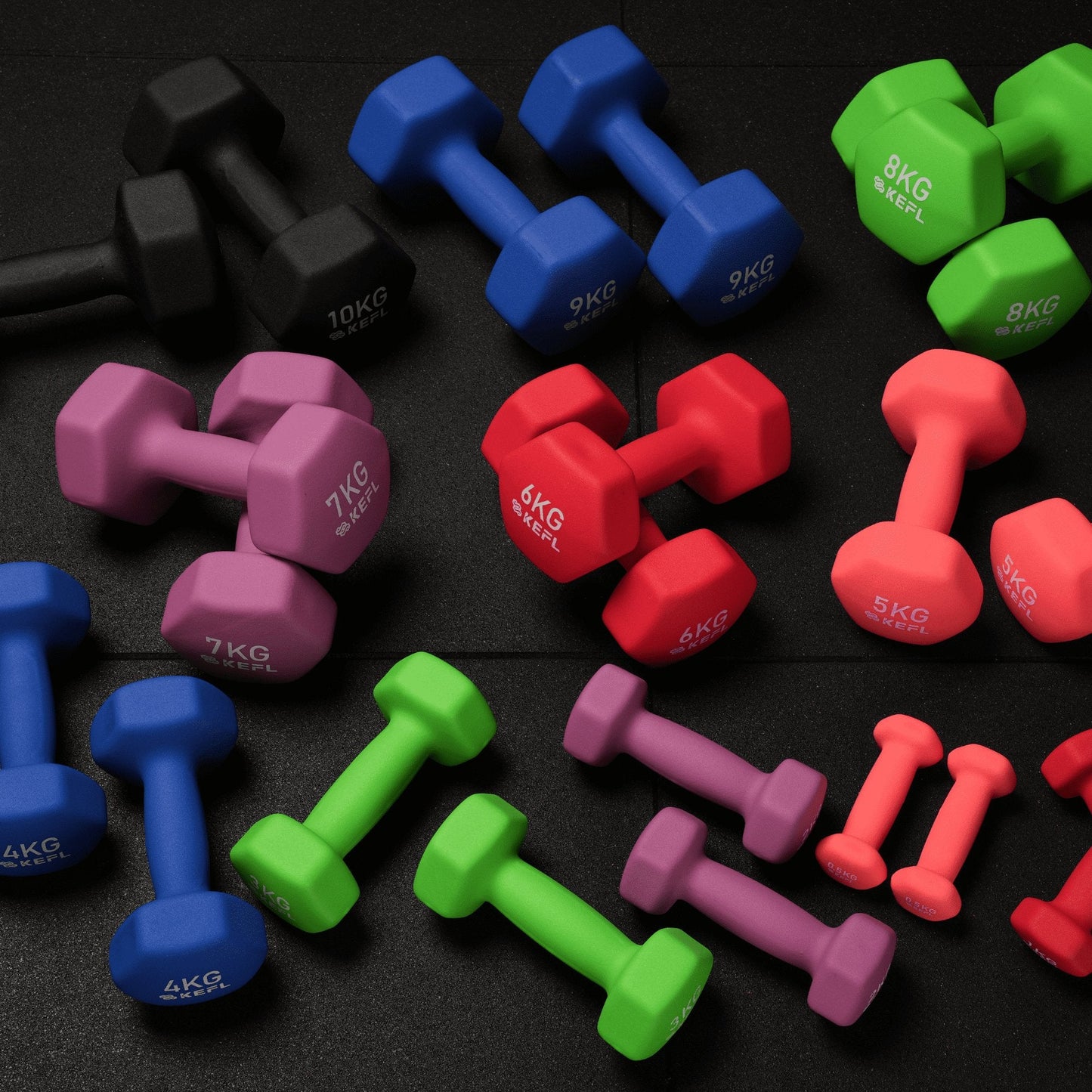 KEFL Sports Neoprene Dumbbells